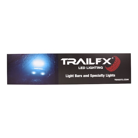 Trailfx DISPLAY 46 Inch x 12 Inch 3 Millimeter PVC LEDHEADER
